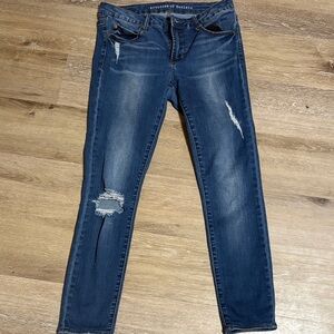 Articles Of Society Dark Blue Distressed Skinny Jeans